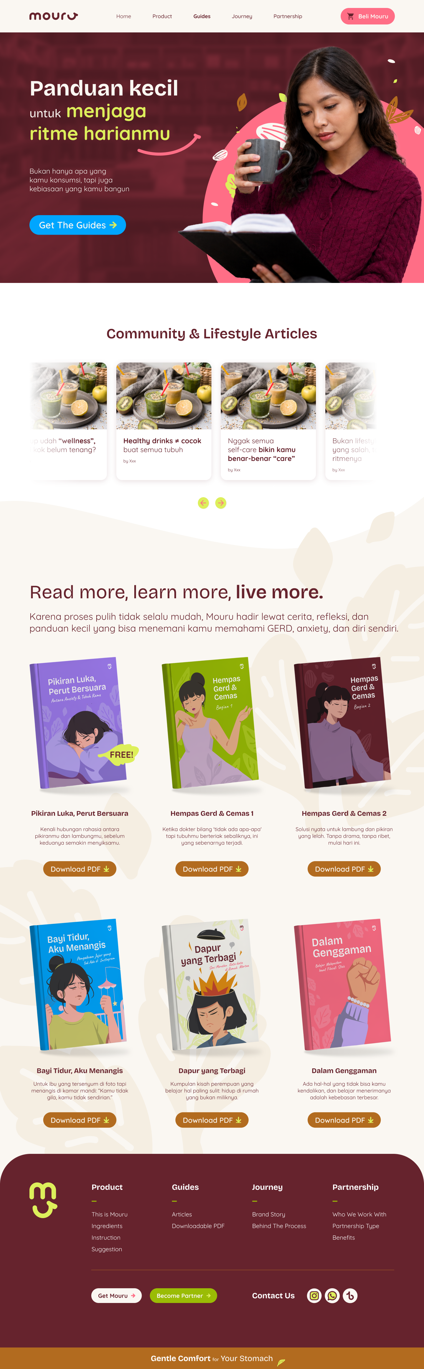 Mouru guides page